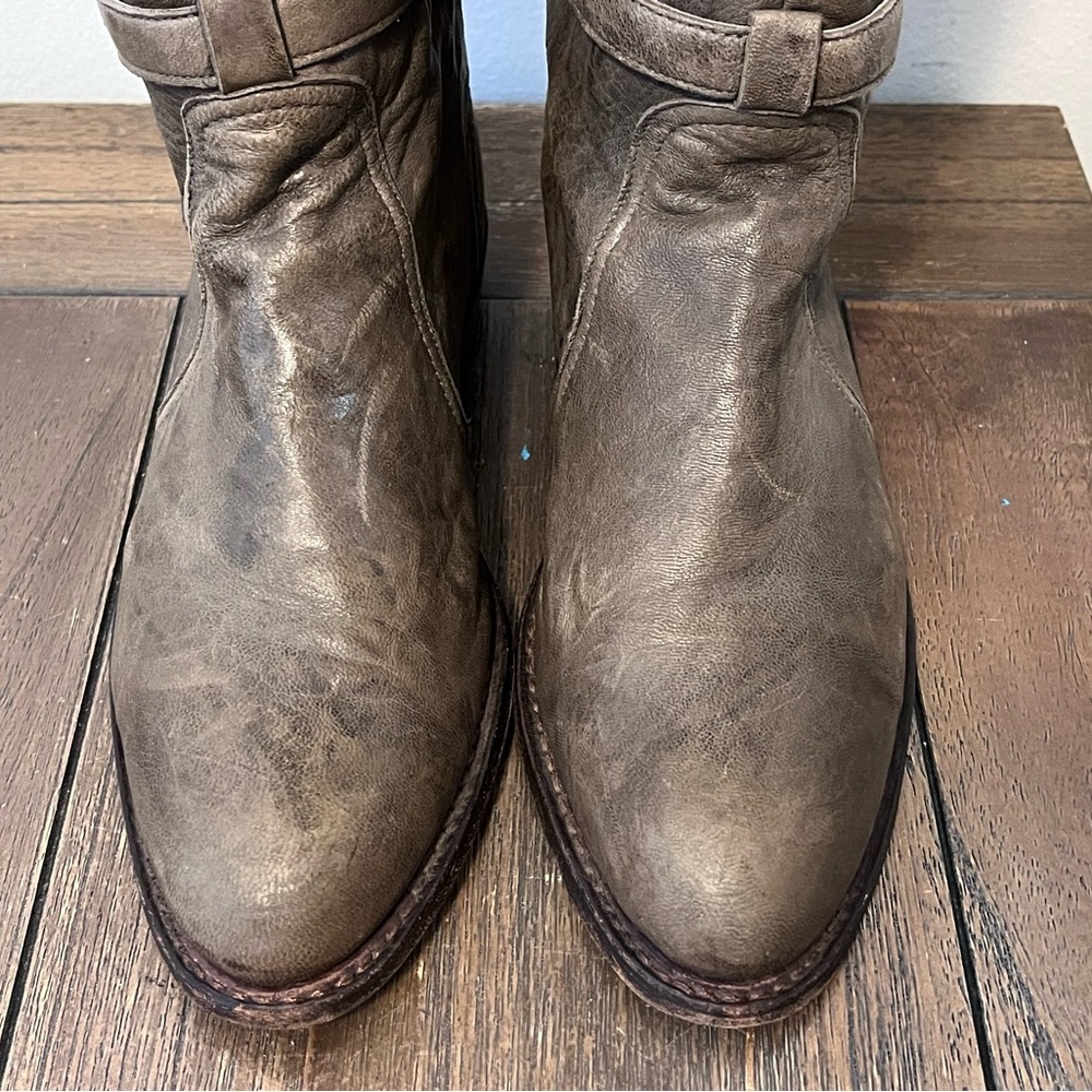 Frye Dorado Tall Grey Riding Boots Women’s size 9 Made in Spain - Picture 2 of 12